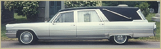 1965 Cadillac Superior Landau Royale Hearse.